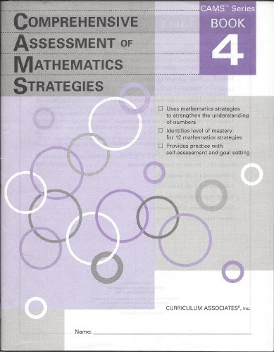 Imagen de archivo de Comprehensive Assesment of Mathematics Strategies, Book 4 a la venta por BookHolders