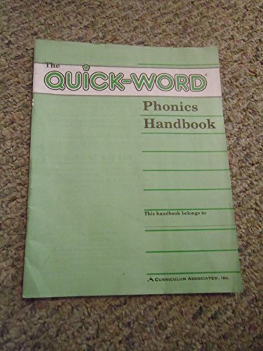 Stock image for The Quick-Word Phonics Handbook for sale by Jenson Books Inc