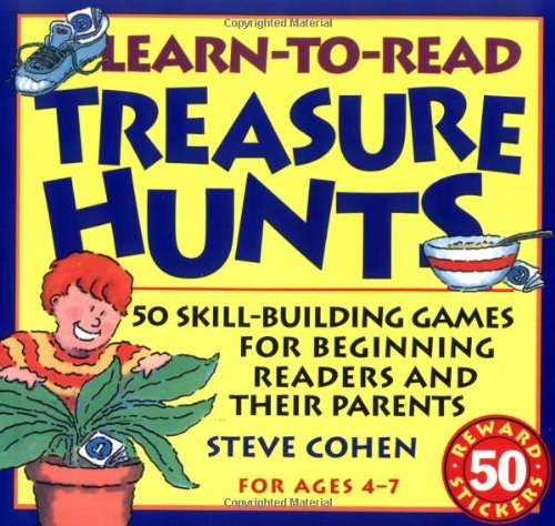 Imagen de archivo de Learn-To-Read Treasure Hunts: Fifty Skill-Building Games for Beginning Readers and Their Parents [With 50 Two-Color, Die-Cut Stickers] a la venta por ThriftBooks-Reno