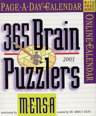 365 Brain Puzzlers 2003 Calendar (9780761125105) by [???]