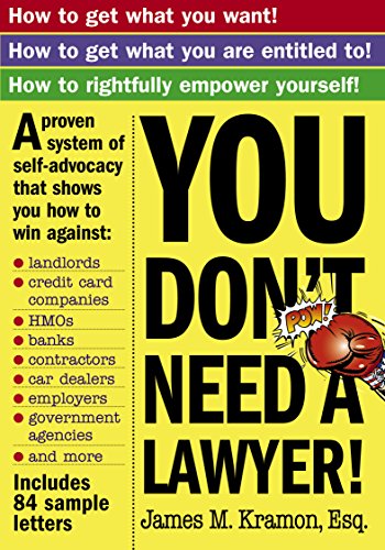 Stock image for You Dont Need a Lawyer for sale by Goodwill of Colorado