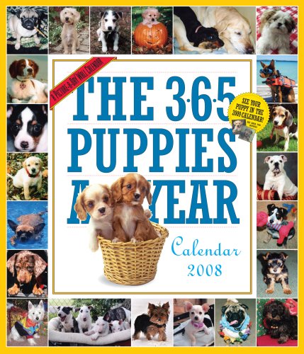 9780761145561: 365 puppies a year. Cani 2008 (calendario a muro 365 giorni)
