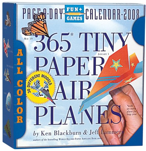 9780761145769: 365 Tiny Paper Airplanes Page-A-Day Calendar 2008