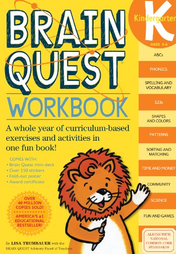 9780761149125: Brainquest Kindergarten Workbook Ages 5-6