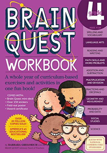 Beispielbild fr Brain Quest Workbook: 4th Grade: 1 (Brain Quest Workbooks) zum Verkauf von WorldofBooks