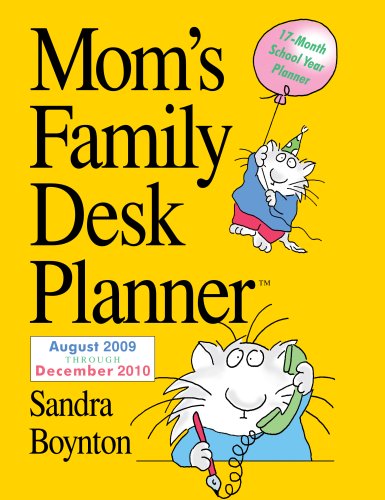 9780761153252: Mom's Family Desk Planner: August 2009 Through December 2010: 17 Month School Year Calendar