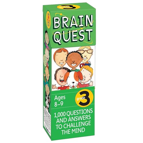 Stock image for Brain Quest Grade 3, revised 4th edition: 1,000 Questions and Answers to Challenge the Mind (Brain Quest Decks) for sale by HPB Inc.