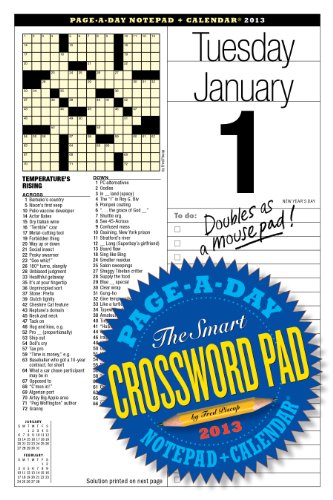 The Smart Crossword Page-A-Day 2013 Calendar (9780761167365) by Piscop, Fred