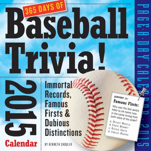 9780761179474: 365 Days of Baseball Trivia! 2015 Calendar