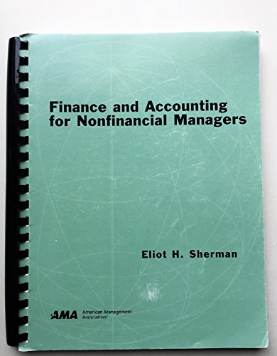 9780761213192: Finance and accounting for nonfinancial managers