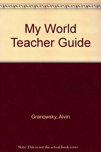 Imagen de archivo de My World Teacher Guide a la venta por HPB-Ruby