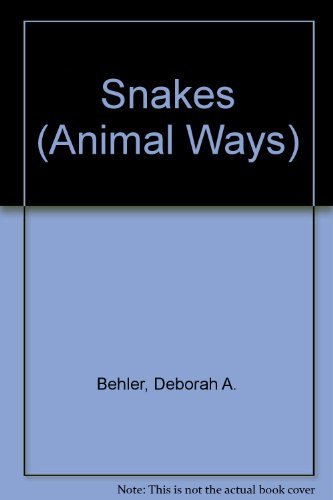 Stock image for Snakes (Animalways) for sale by Booksavers of MD