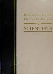 Beispielbild fr Biographical Encyclopedia of Scientists zum Verkauf von books4u31