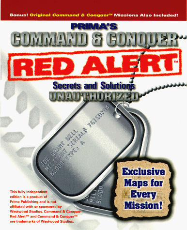 Imagen de archivo de Command Conquer: Red Alert Secrets Solutions: The Unauthorized Edition (Secrets of the Games Series) a la venta por Red's Corner LLC