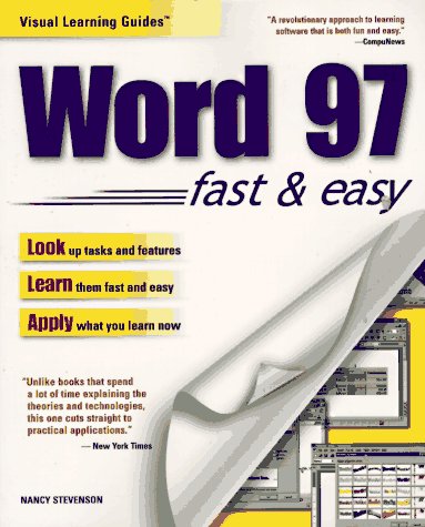 Imagen de archivo de Microsoft Word 97 Visual Learning Guide (Visual Learning Guides) a la venta por Goldstone Books