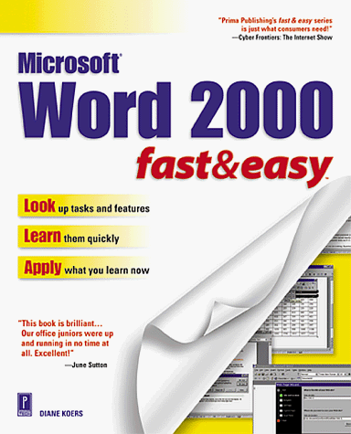 Beispielbild fr Word 2000 Fast and Easy zum Verkauf von Goldstone Books