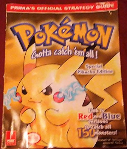 Stock image for Pokemon Yellow (Prima's Official Strategy Guide) for sale by Wizard Books