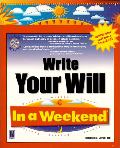 Beispielbild fr Write Your Will in a Weekend [With CD] zum Verkauf von ThriftBooks-Dallas