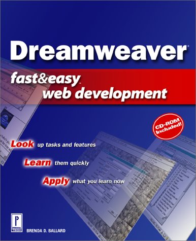 Beispielbild fr Dreamweaver Web Development Fast and Easy (Fast & Easy Web Development) zum Verkauf von AwesomeBooks