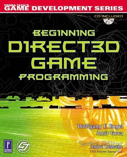 Beispielbild fr Beginning Direct3D Game Programming w/CD (Prima Tech's Game Development) zum Verkauf von Wonder Book