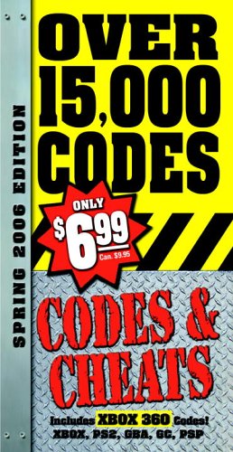 Imagen de archivo de Codes & Cheats Spring 2006 Edition: Over 15,000 Secret Codes (Prima Official Game Guide) a la venta por Wonder Book