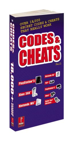 Beispielbild fr Codes & Cheats Fall 2008: Prima Games Code Book zum Verkauf von HPB-Diamond