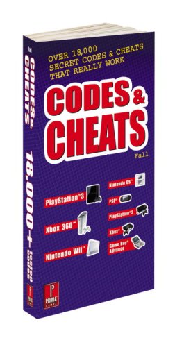 Imagen de archivo de Codes & Cheats Fall 2008: Prima Games Code Book a la venta por HPB-Diamond