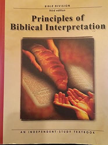 Beispielbild fr Principles of Biblical Interpretation zum Verkauf von Half Price Books Inc.