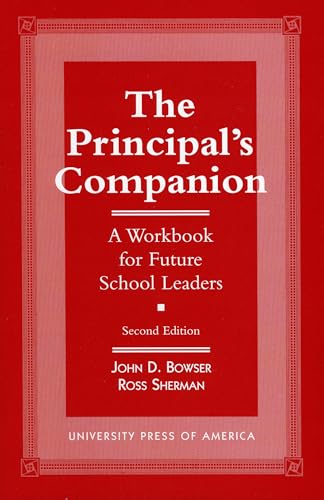 Stock image for The Principal's Companion: A Workbook for Future School Leaders for sale by HPB-Red