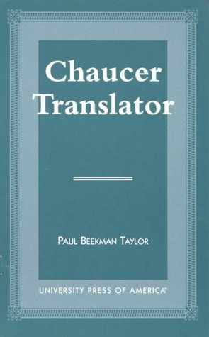 Stock image for Chaucer Translator for sale by Inquiring Minds