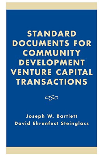 Imagen de archivo de Standard Documents for Community Development Venture Capital Transactions Format: Paperback a la venta por INDOO