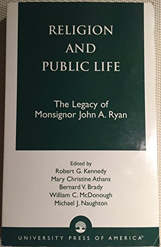 Stock image for Religion and Public Life: The Legacy of Monsignor John A. Ryan for sale by HPB-Red