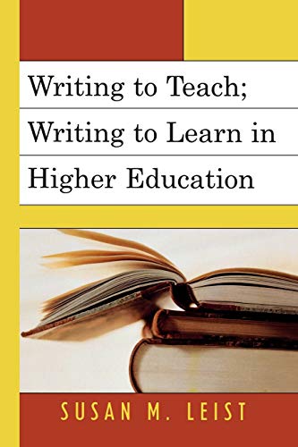 Beispielbild fr Writing to Teach; Writing to Learn in Higher Education zum Verkauf von Chiron Media