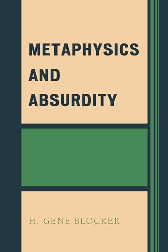 Imagen de archivo de Metaphysics and Absurdity a la venta por Michael Lyons