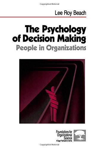 Beispielbild fr The Psychology of Decision-Making Vol. 6 : People in Organizations zum Verkauf von Better World Books