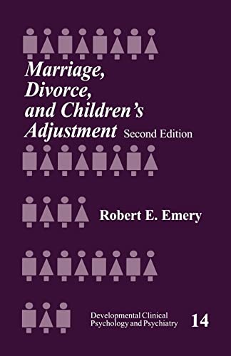 Stock image for Marriage, Divorce, and Children's Adjustment (Developmental Clinical Psychology and Psychiatry) for sale by SecondSale