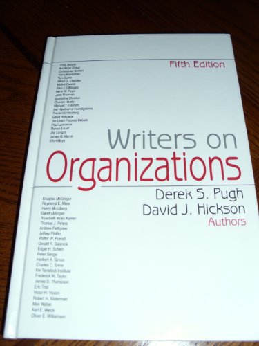 Stock image for Writers on Organizations for sale by Better World Books