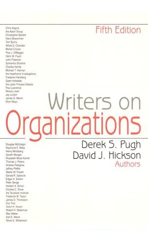Imagen de archivo de Writers on Organizations a la venta por medimops