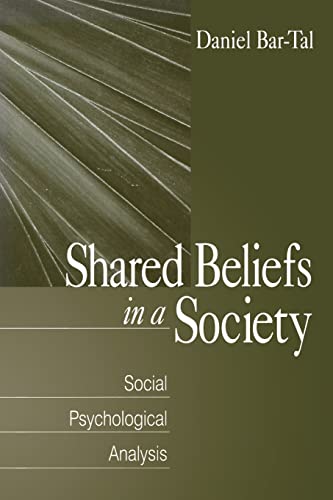 9780761906599: Shared Beliefs in a Society: Social Psychological Analysis