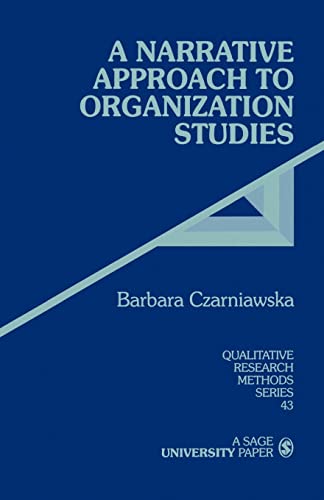Imagen de archivo de A Narrative Approach to Organization Studies a la venta por ThriftBooks-Dallas