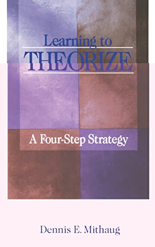 Stock image for LEARNING TO THEORIZE: A FOUR-STE for sale by BennettBooksLtd