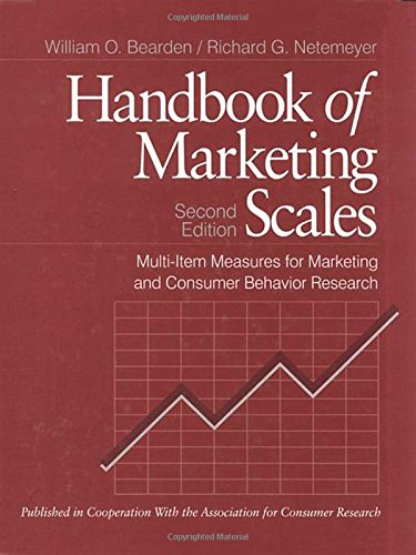 Stock image for Handbook of Marketing Scales: Multi-Item Measures for Marketing and Consumer Behavior Research (Association for Consumer Research) for sale by SecondSale