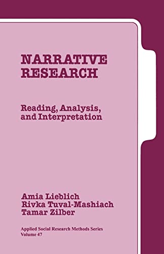 Stock image for Narrative Research: Reading, Analysis, and Interpretation (Applied Social Research Methods) for sale by SecondSale