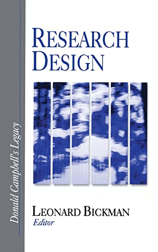 9780761910855: Research Design: Donald Campbell's Legacy