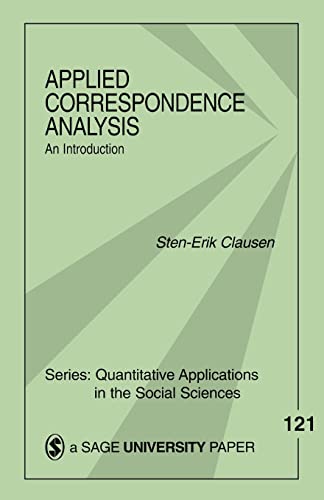9780761911159: Applied Correspondence Analysis: An Introduction (Quantitative Applications in the Social Sciences)