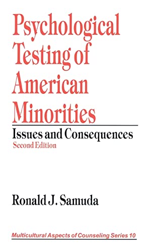 Stock image for Psychological Testing of American Minorities: Issues and Consequences for sale by ThriftBooks-Atlanta