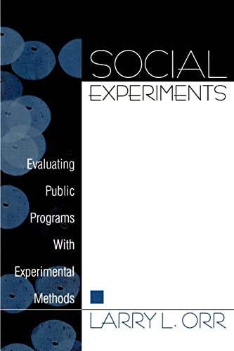 Stock image for Social Experiments: Evaluating Public Programs With Experimental Methods for sale by Chiron Media