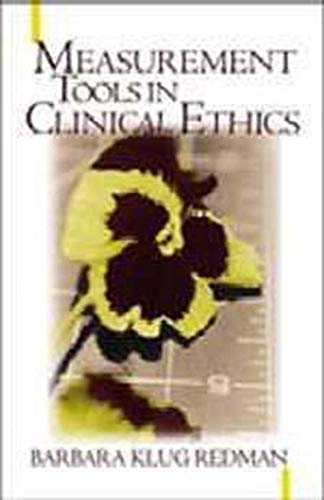 Stock image for Measurement Tools in Clinical Ethics for sale by Better World Books