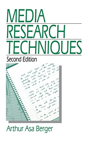 Media Research Techniques (9780761915362) by Berger, Arthur A