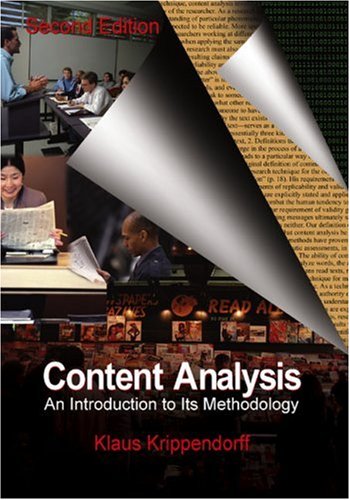 

Content Analysis: An Introduction to Its Methodology